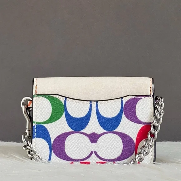 C4697 - Coach Poppy Crossbody in Rainbow Signature Canvas - Picture 11 of 15